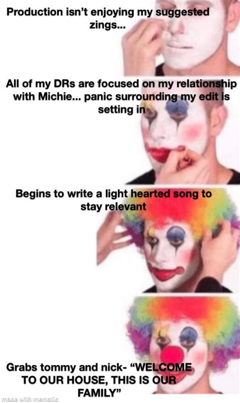 clown makeup meme dating